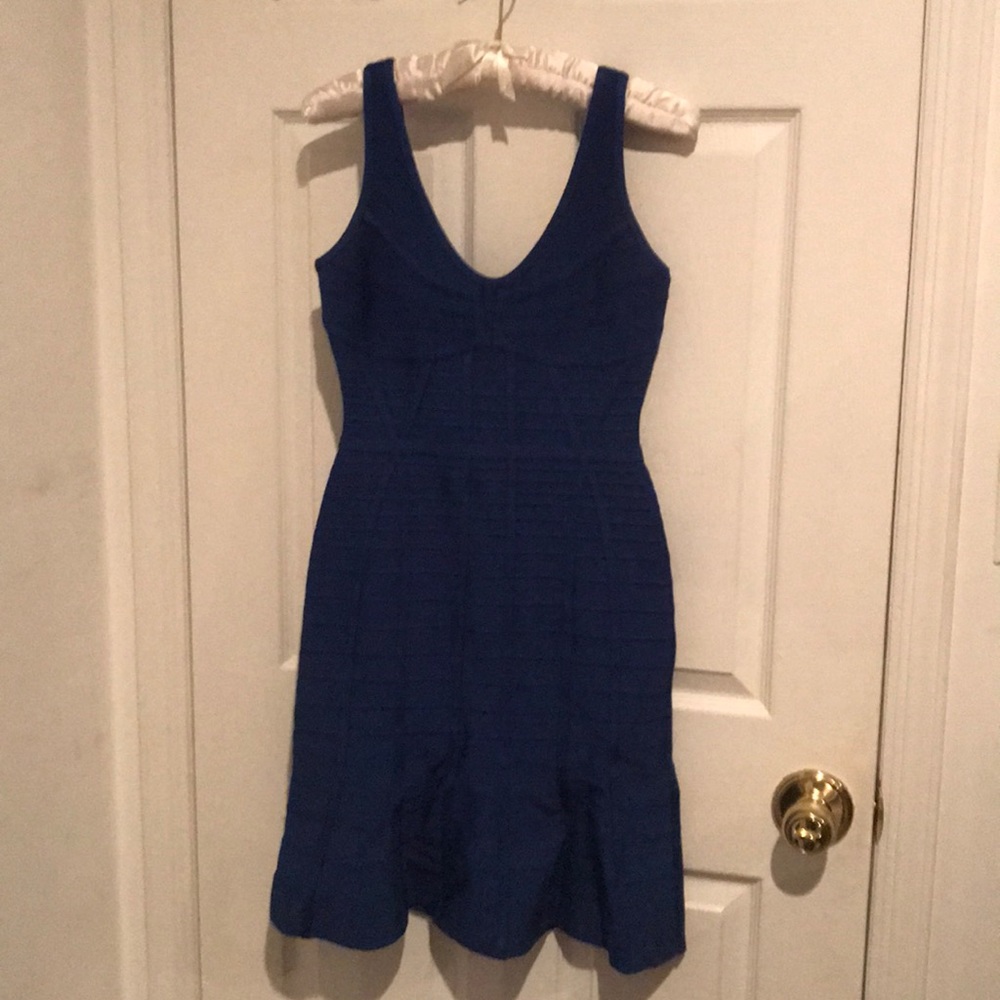 Herve Leger dress in blue